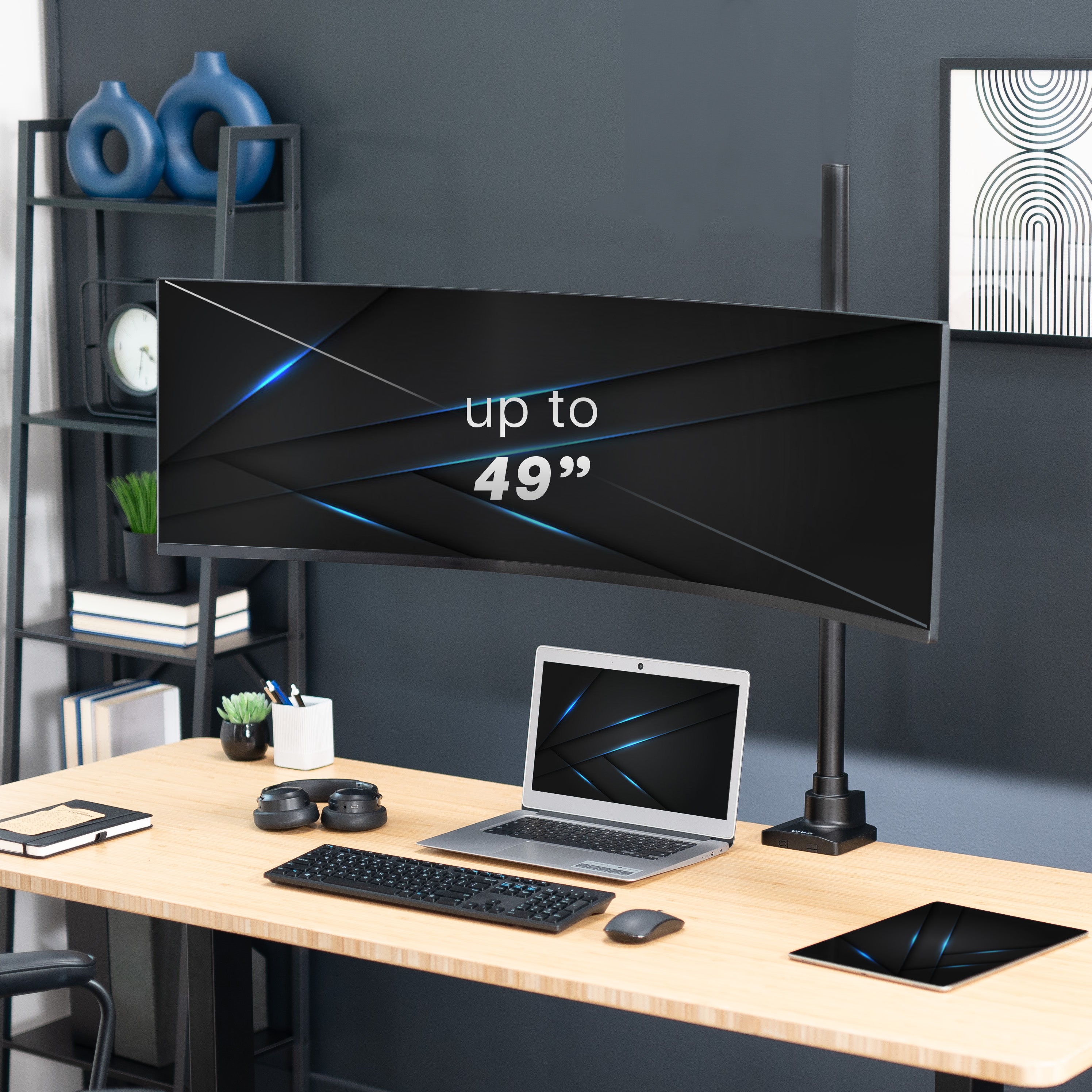 Single Ultrawide Monitor Extra Tall Desk Mount