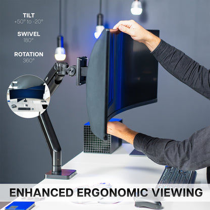 Enhanced ergonomic viewing made easy with articulation