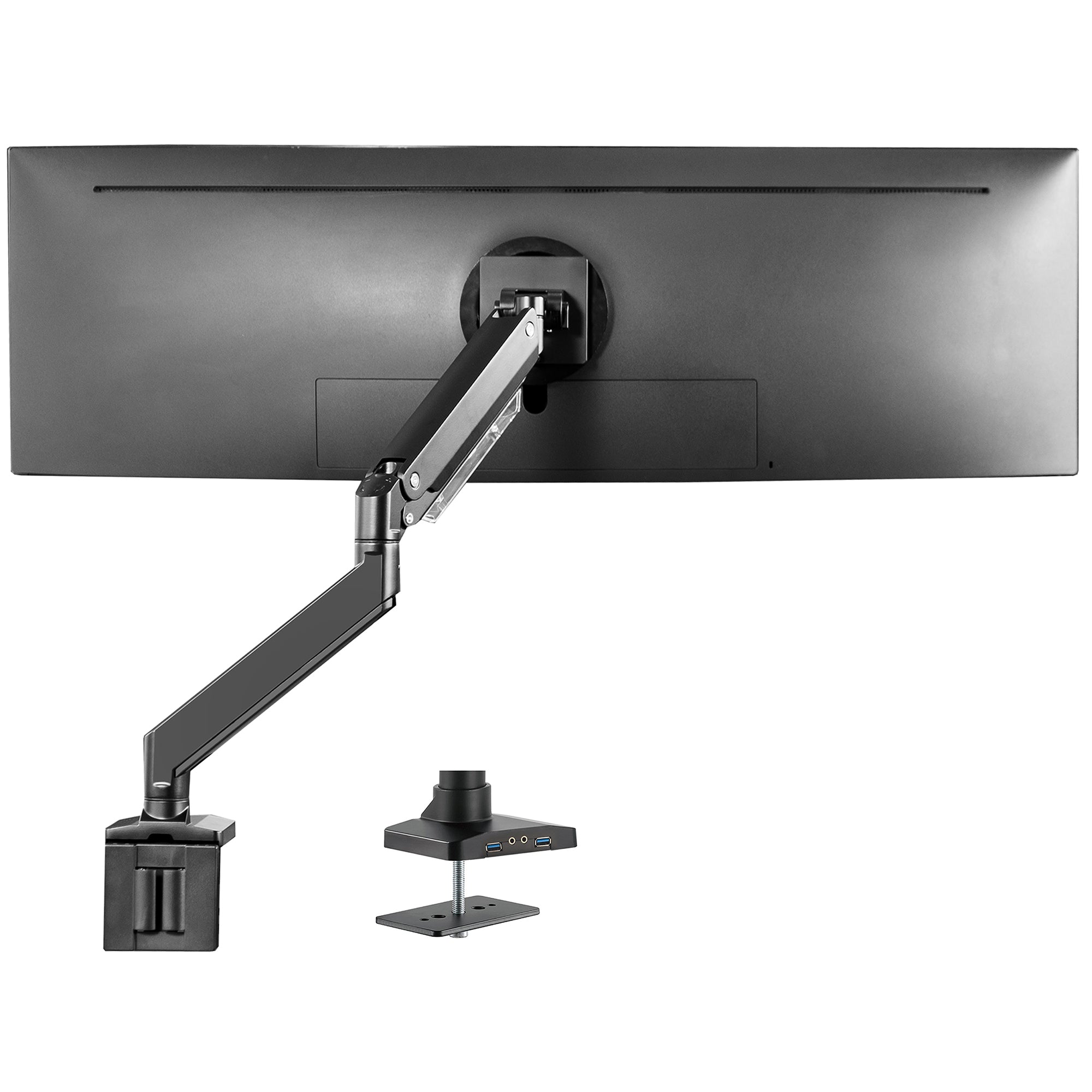 VIVO Premium Aluminum Heavy Duty Monitor Arm with 3.0 USB Ports