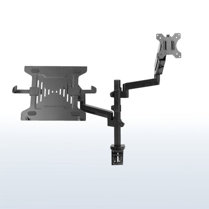 Pneumatic Arm Single Monitor and Laptop Desk Mount