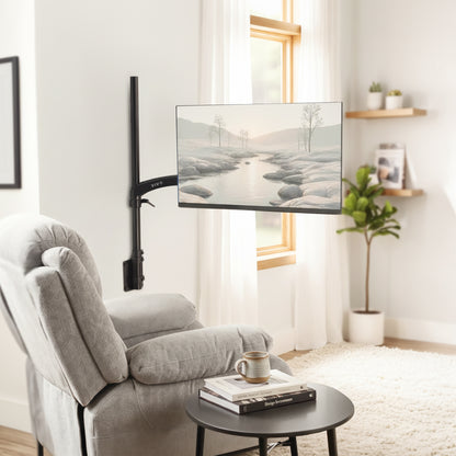 Single Monitor Mount Floor or Wall Stand - 17" to 32" Screens