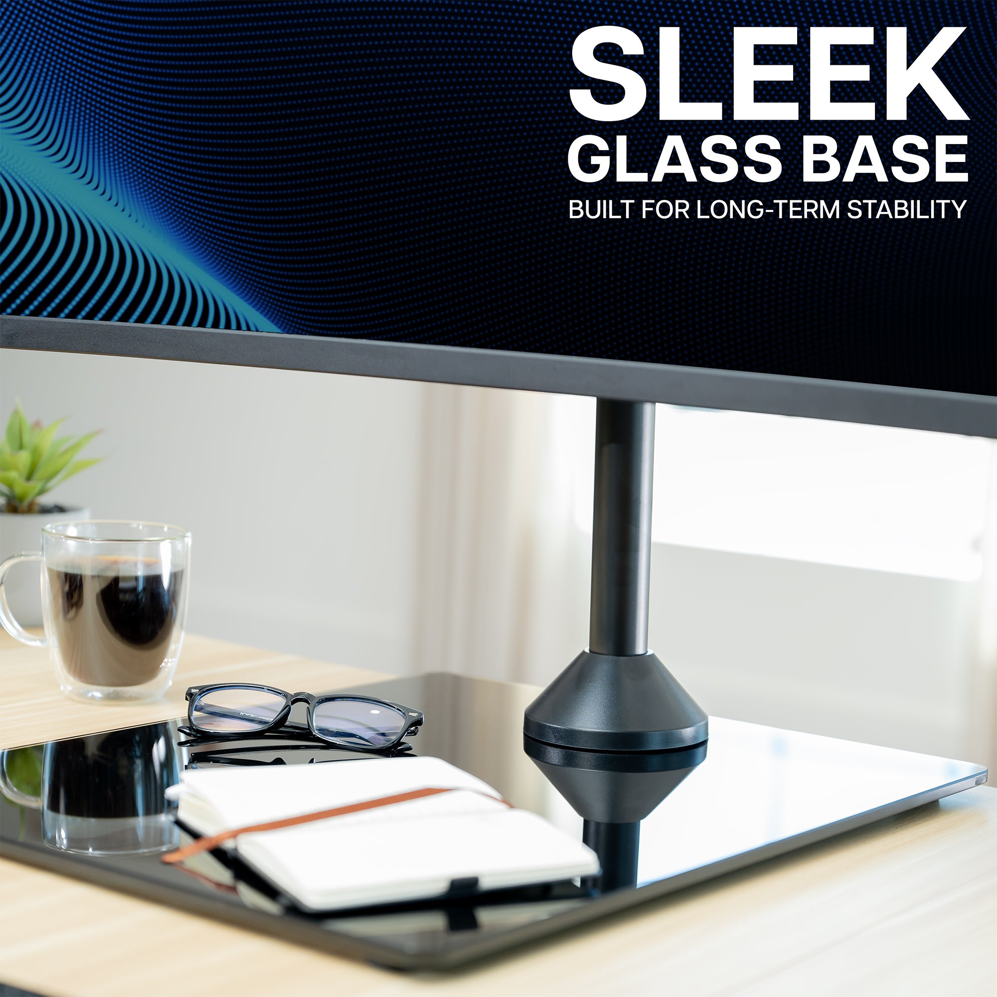 Triple Monitor Desk Stand - 13” to 32" Screens