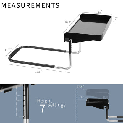 Sturdy under mattress bedside shelf nightstand tray for storage and organizing.