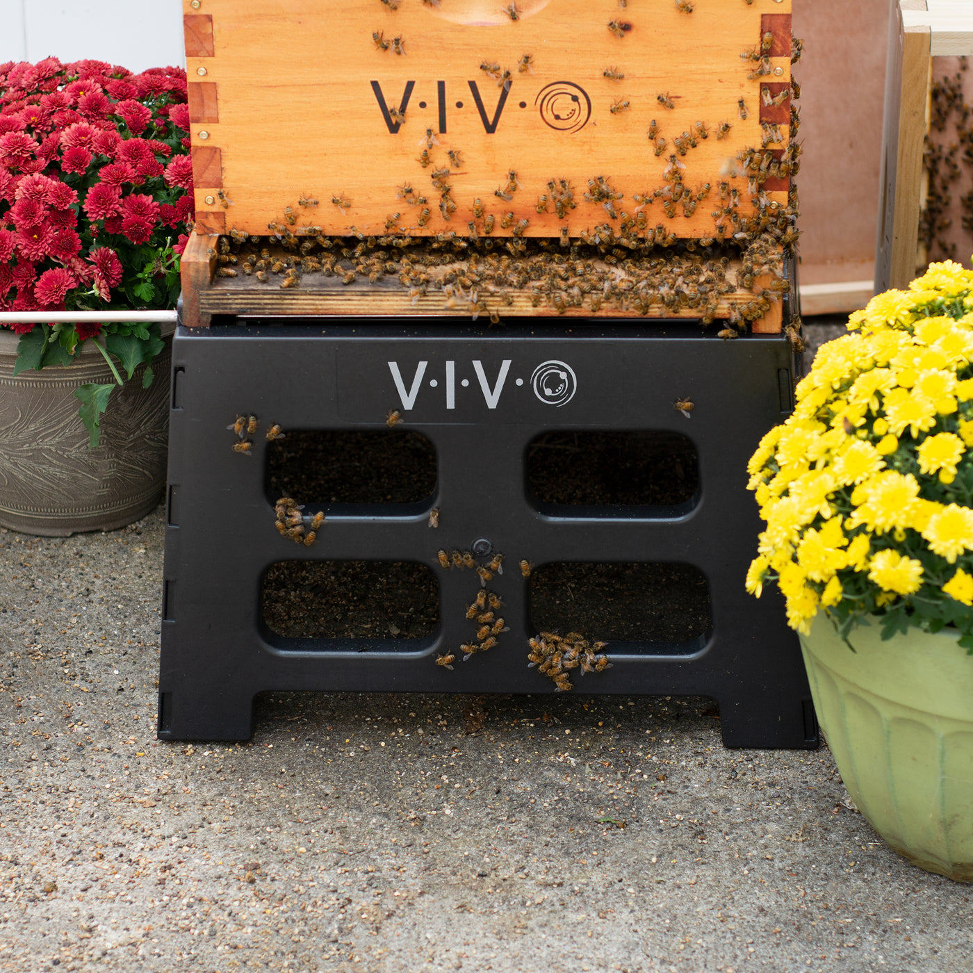 Black Durable Plastic Beehive Stand
