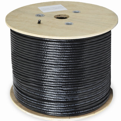 Black 500ft Cat6 Full Copper Ethernet Cable