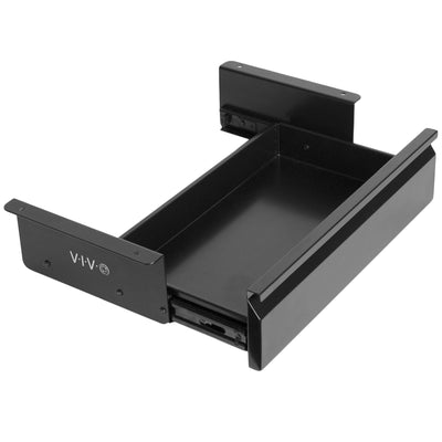 Durable versatile pullout under desk organizer drawer for extra storage with quiet sliding mechanism.