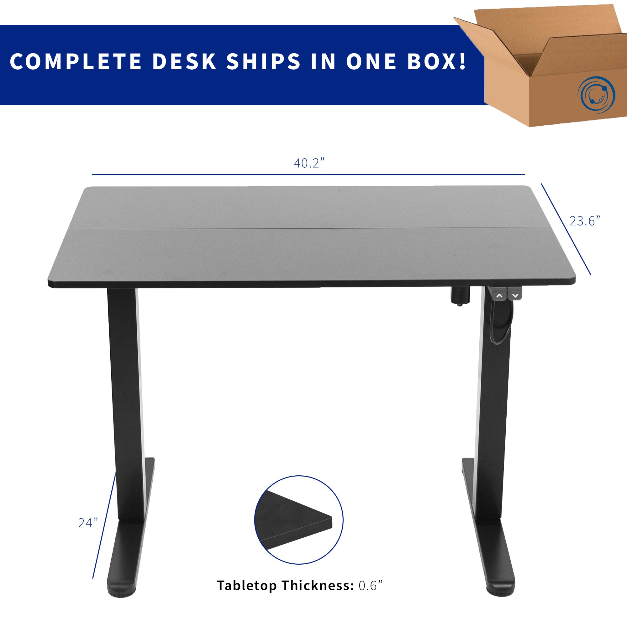 40" x 24" Electric Desk