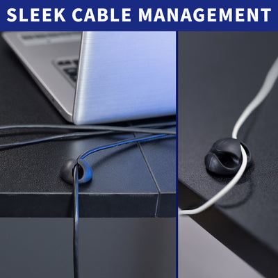 Sleek cable management is included to customize and organize your workspace.