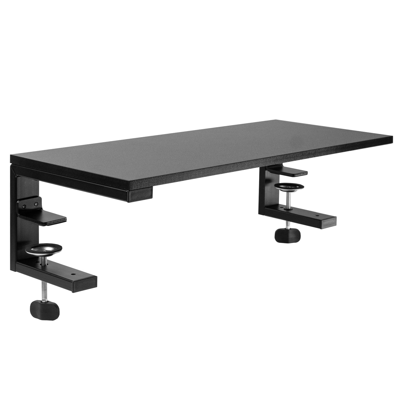 Clamp-on Desk Extension Shelf for Gaming Devices, Ergonomic Computer Monitor and Laptop Riser, Printer Stand, Versatile with Freestanding Feet