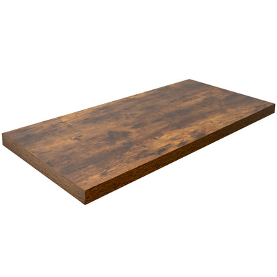 Universal 51 x 25 inch Solid Extra Thick Faux 2.3 inch Rustic Table Top for Standard and Sit to Stand Height Adjustable Home and Office Desk Frames