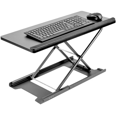 Sturdy height adjustable keyboard tray.