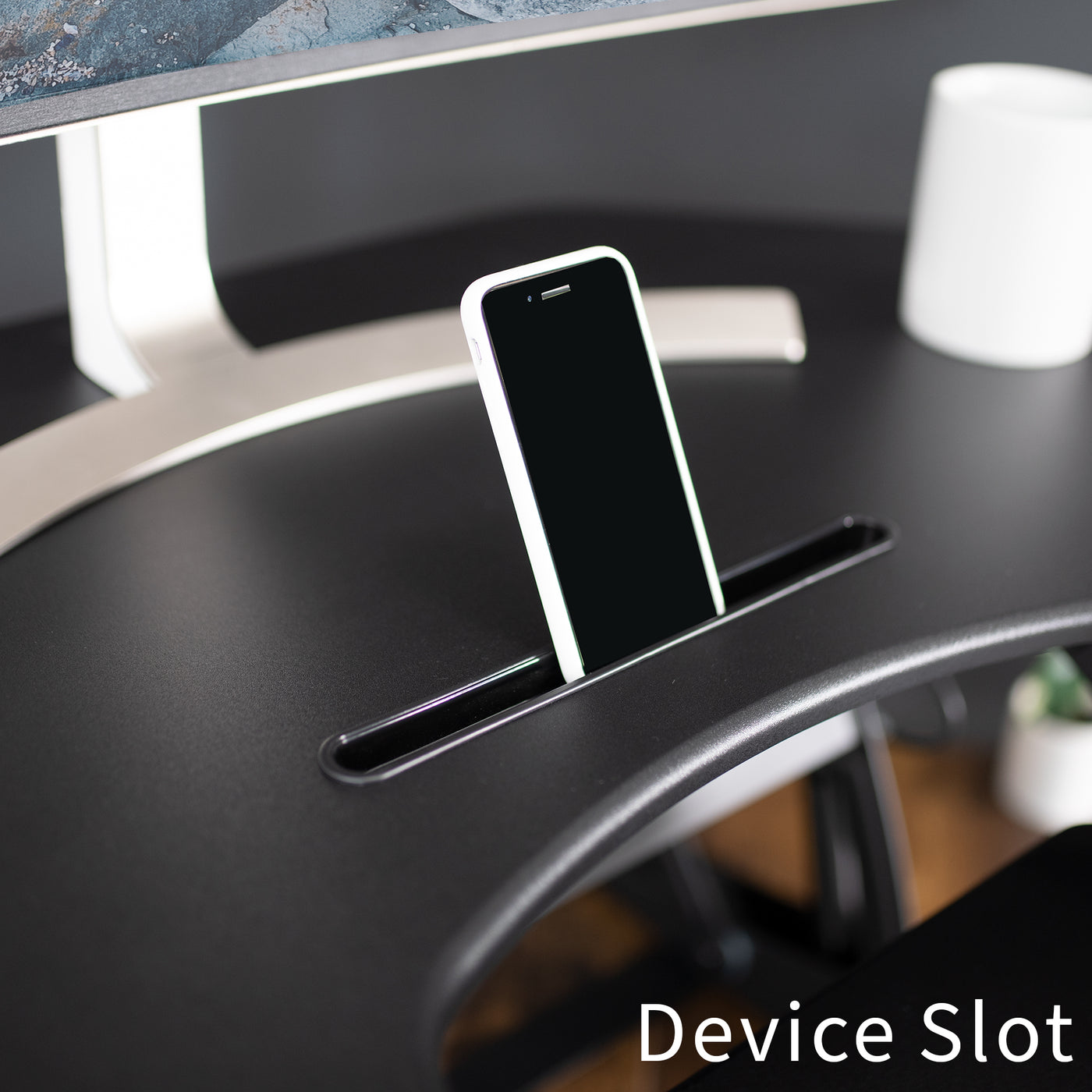 Designated device slot to keep your phone or tablet in a convenient place.