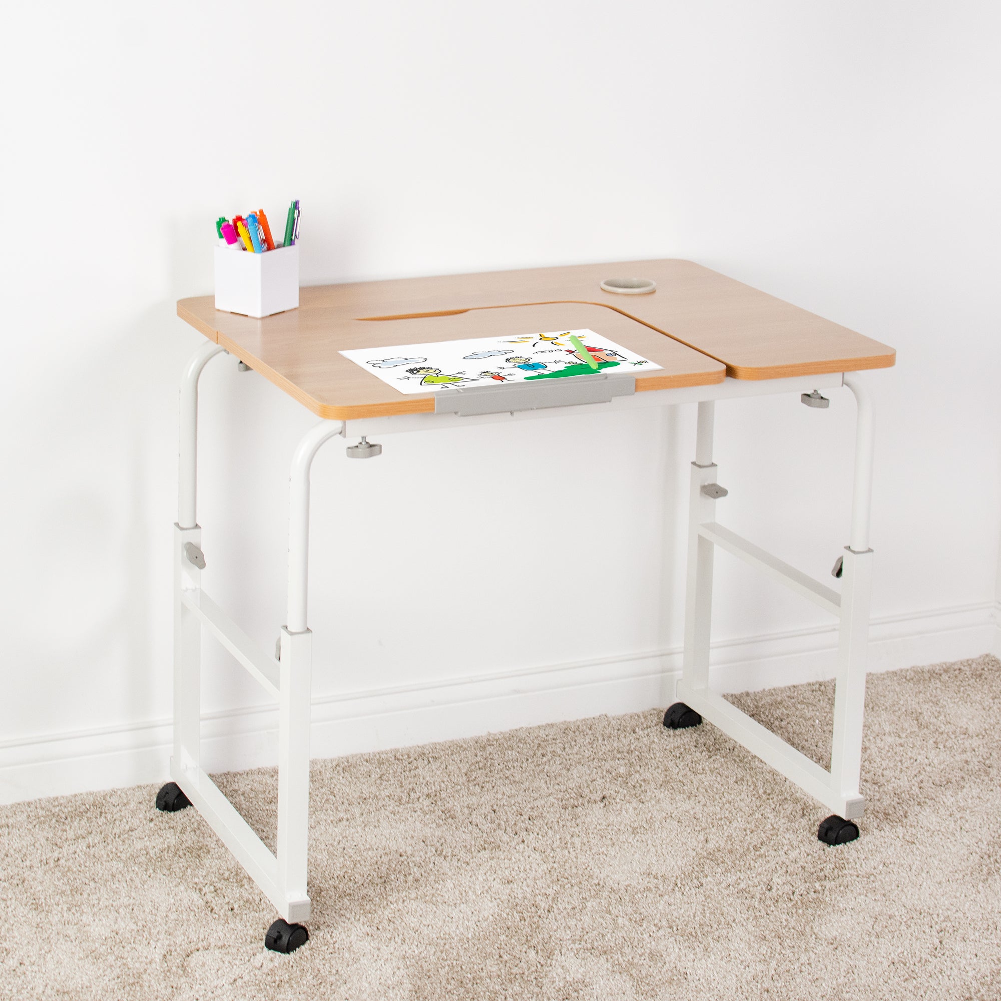 Versatile art desk.