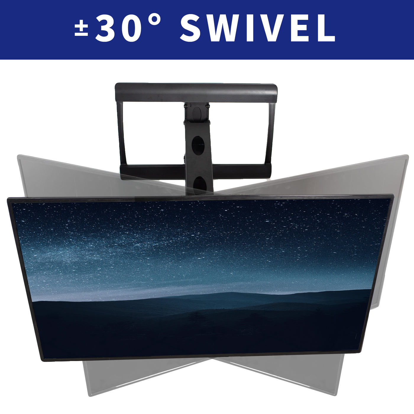 Included swivel for more comfortable viewing angles.