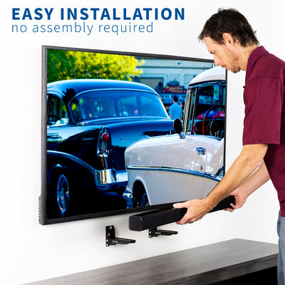 Easy installation design allowing you to get your soundbar up in no time.