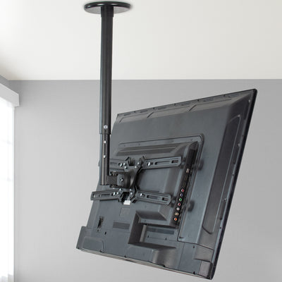 Heavy-duty height adjustable TV ceiling mount.