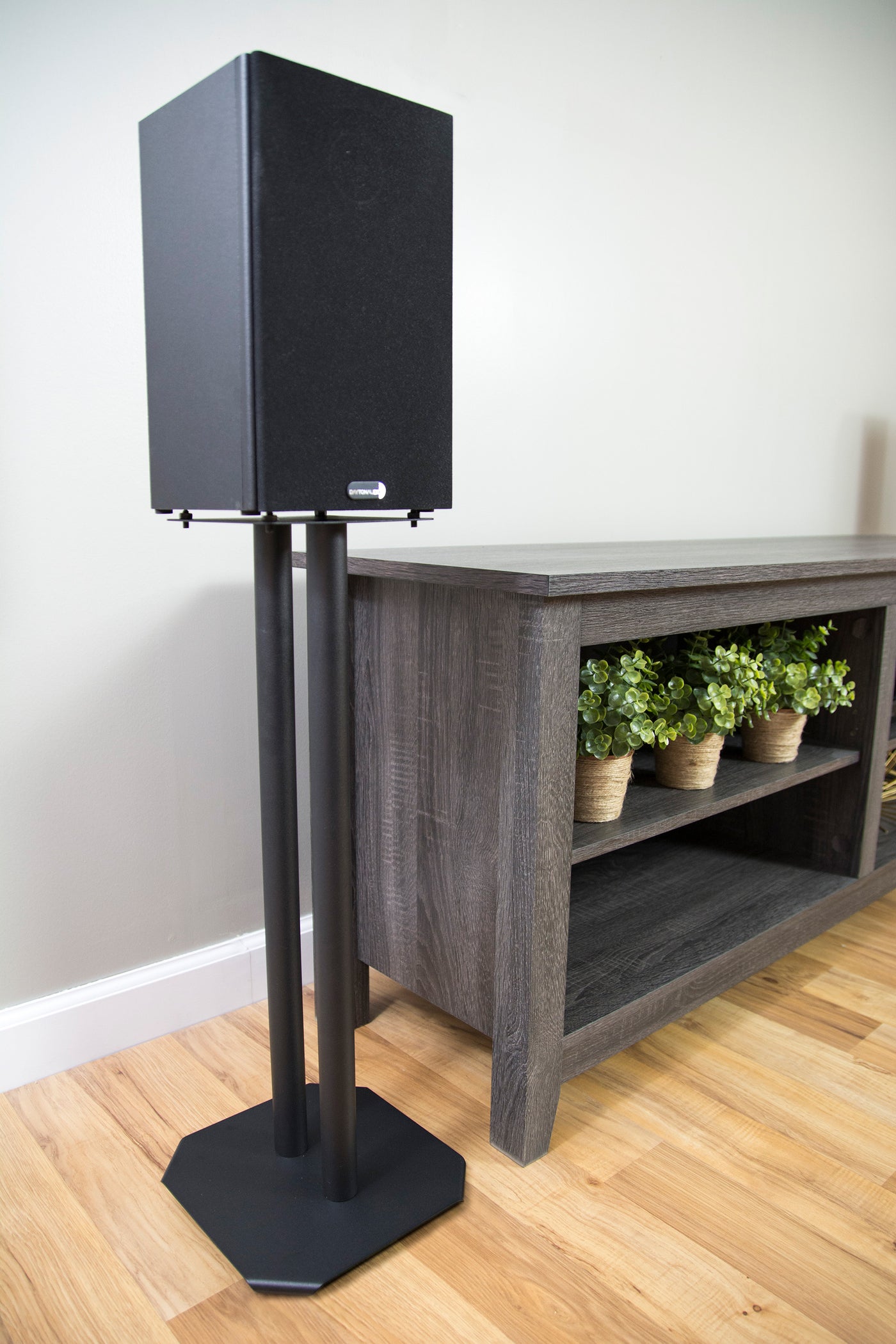 Tall surround sound speaker stands from VIVO.