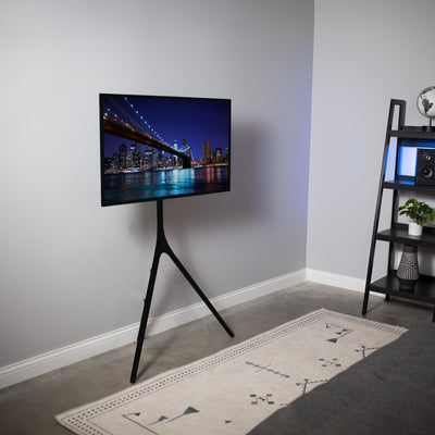Elevate your TV with a modern studio easel stand from VIVO.