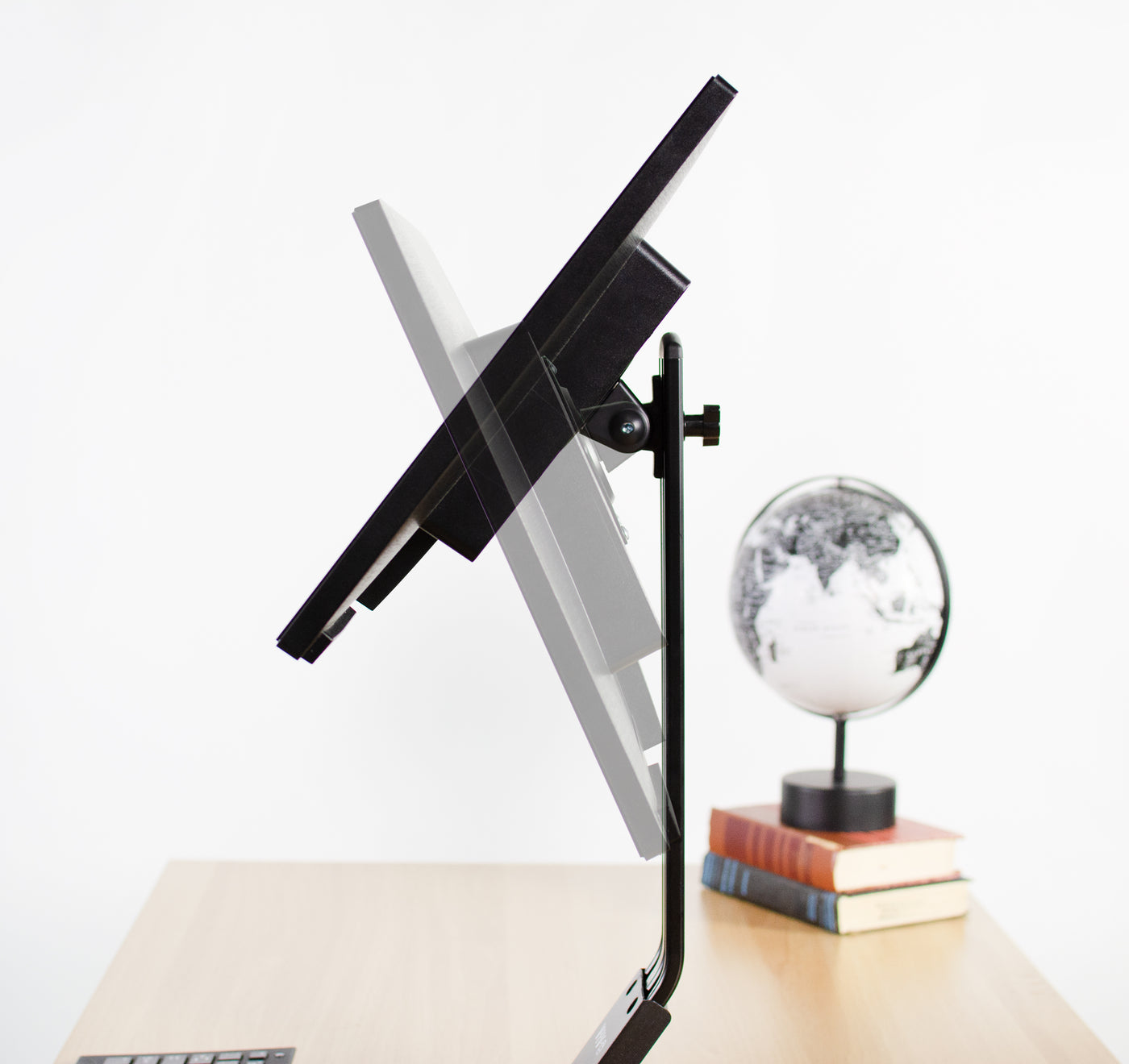 Sturdy yet adjustable top of desk monitor mount stand from VIVO.