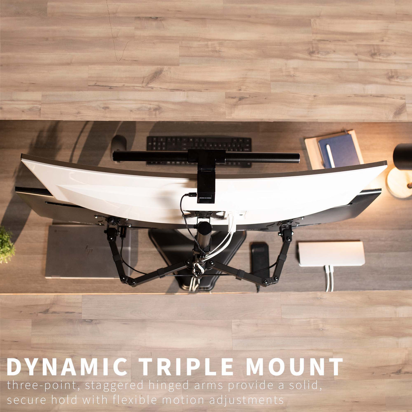 Triple Monitor Desk Stand