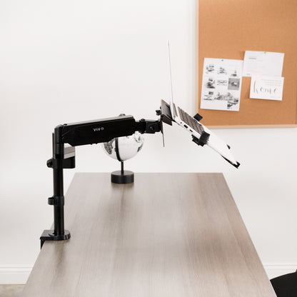 Pneumatic Arm Single Laptop Desk Mount